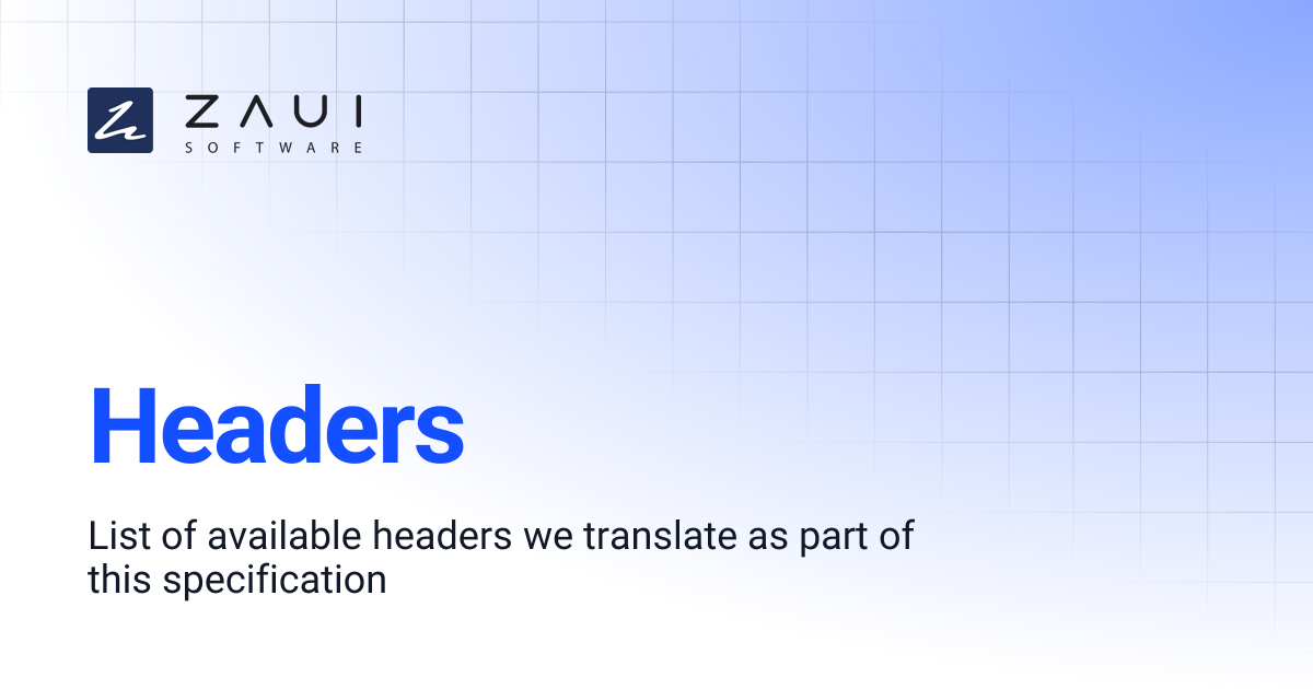 Headers | OCTo