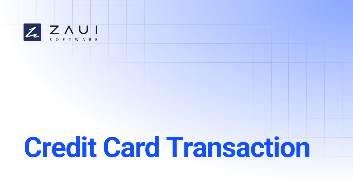Credit Card Transaction | Supplier API (ZAPI)